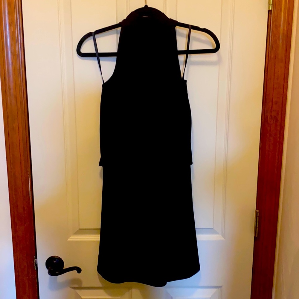 Black halter LBD White House Black Market